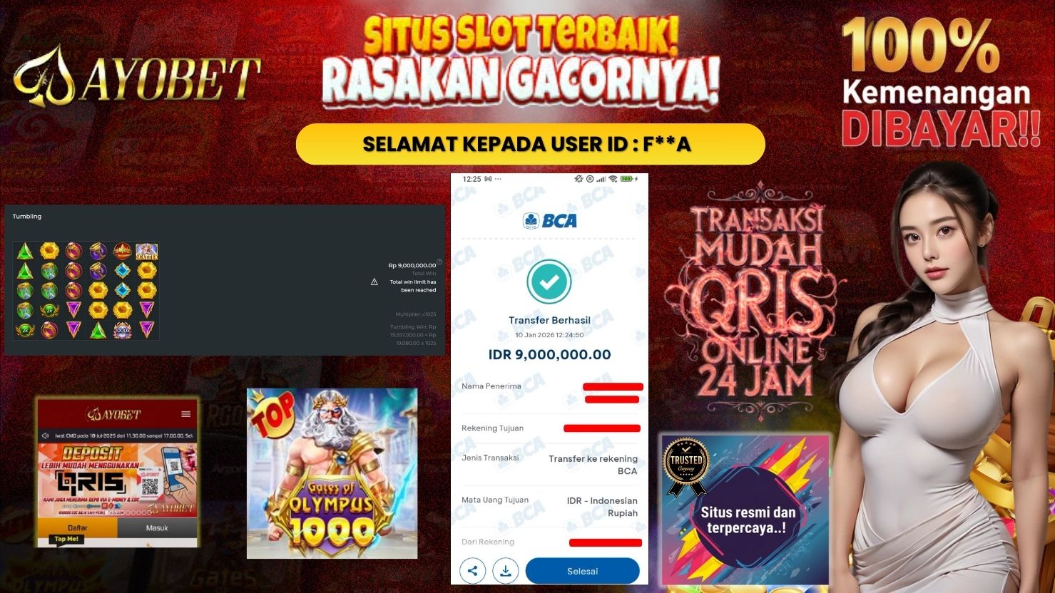 AYOBET JACKPOT SLOT GATES OF OLYMPUS 1000